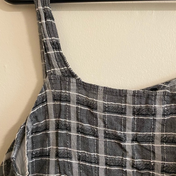 COTTON ON Plaid Gray Sleeveless Crop Top - Picture 3 of 5